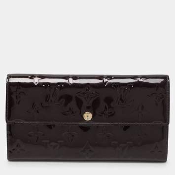 Louis Vuitton Amarante Monogram Vernis Sarah Continental Wallet