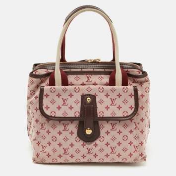 Pre Owned Louis Vuitton Cherry Monogram Mini Lin Sac Mary Kate Bag