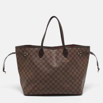 Pre Owned Louis Vuitton Damier Ebene Canvas Neverfull GM Bag
