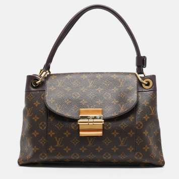 Pre Owned Louis Vuitton Aurore Monogram Canvas Olympe Bag