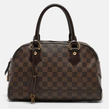 Pre Owned Louis Vuitton Damier Canvas Duomo Bowler Bag