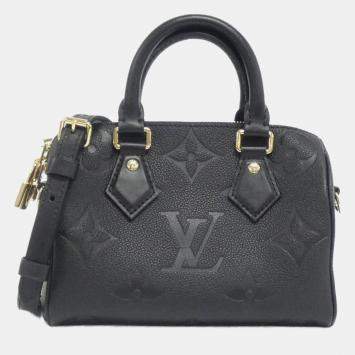 Louis Vuitton Monogram Empreinte Speedy Bandouliere 20 Boston Bag