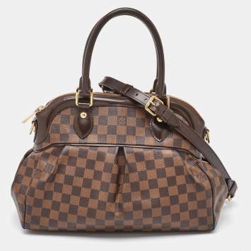 Pre Owned Louis Vuitton Damier Ebene Canvas Trevi PM Bag