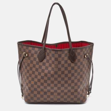 Pre Owned Louis Vuitton Damier Ebene Canvas Neverfull MM Bag
