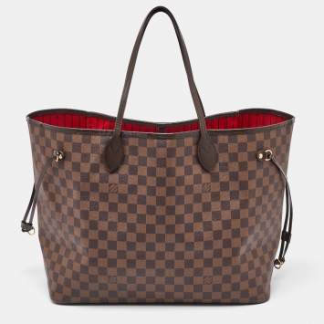Pre Owned Louis Vuitton Damier Ebene Canvas Neverfull GM Bag