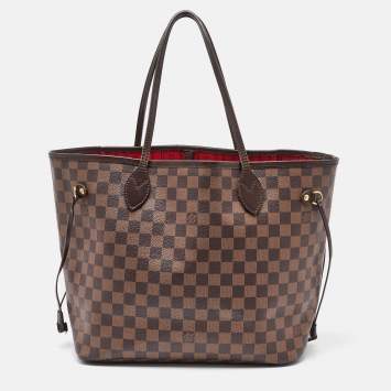 Pre Owned Louis Vuitton Damier Ebene Canvas Neverfull MM Bag