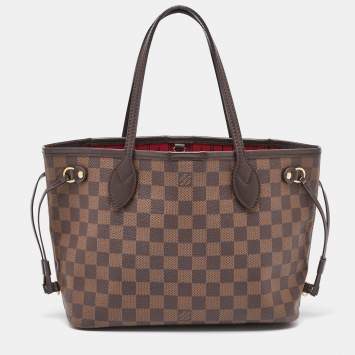 Pre Owned Louis Vuitton Damier Ebene Canvas Neverfull PM Bag