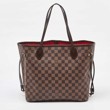 Pre Owned Louis Vuitton Damier Ebene Canvas Neverfull MM Bag