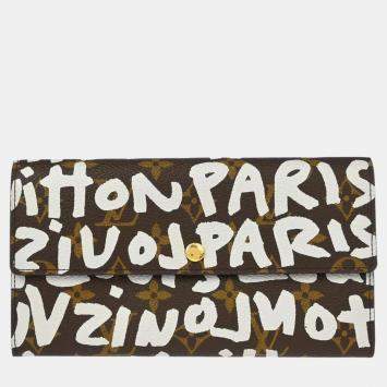 Pre Owned Louis Vuitton Monogram Graffiti Porte Monnaie Credit Wallet