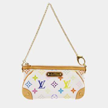 Pre Owned Louis Vuitton Multicolor Monogram Canvas Pochette Milla MM Shoulder Bag