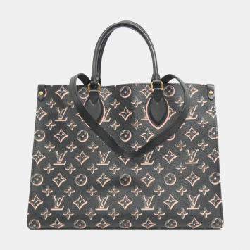 Pre Owned Louis Vuitton Black Canvas Fall For You OnTheGo MM Handbag