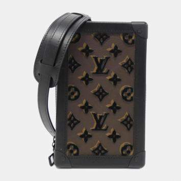 Louis Vuitton Black Monogram Tuftage Canvas Vertical Soft Trunk Shoulder Bag