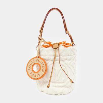 Pre Owned Louis Vuitton Multicolor Jacquard LV By The Pool Bucket Vacation Bag