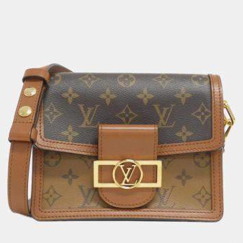 Pre Owned Louis Vuitton Monogram Reverse Dauphine Mini Shoulder Bag