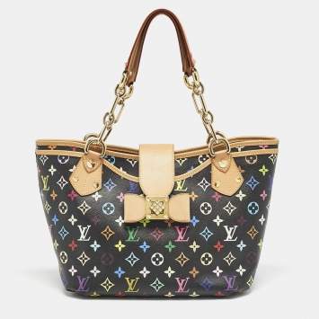 Pre Owned Louis Vuitton Black Multicolor Monogram Canvas Annie GM Bag