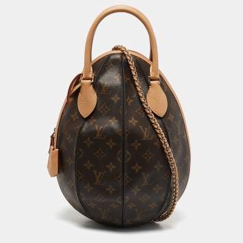 Louis Vuitton Black Monogram Canvas and Leather LV Egg Bag