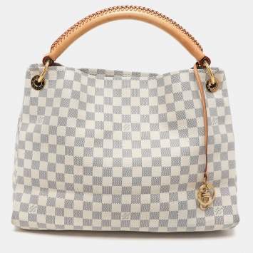 Pre Owned Louis Vuitton Damier Azur Canvas and Leather Artsy MM Bag