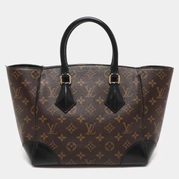 Pre Owned Louis Vuitton Noir Monogram Canvas Phenix PM Bag