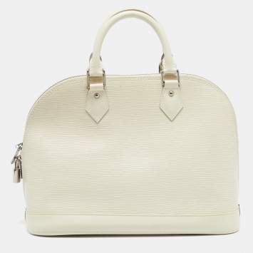 Pre Owned Louis Vuitton Ivorie Epi Leather Alma PM Bag