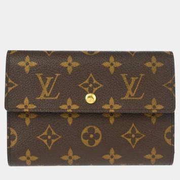 Pre Owned Louis Vuitton Monogram Canvas Porte-Trésor Étui Papier Wallet