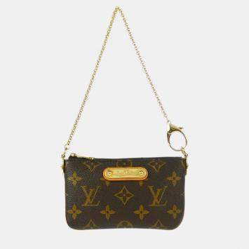 Pre Owned Louis Vuitton Monogram Pochette Milla PM Shoulder Bag