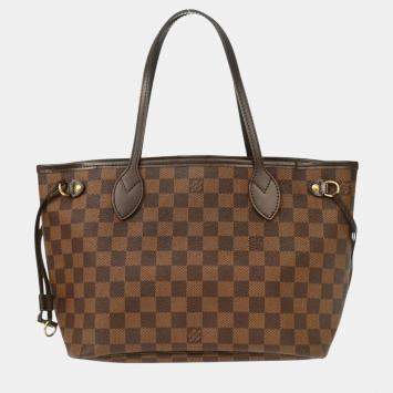 Pre Owned Louis Vuitton Brown Damier Neverfull PM Tote Bag