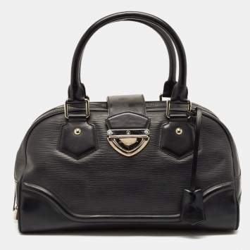 Pre Owned Louis Vuitton Black Epi Leather Montaigne GM Bag