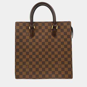 Pre Owned Louis Vuitton Damier Ebene Canvas Venice PM Tote Bag
