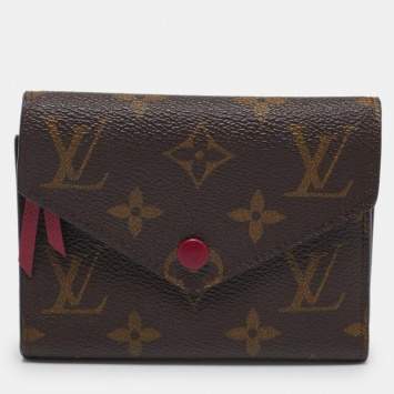 Pre Owned Louis Vuitton Monogram Canvas Victorine Compact Wallet
