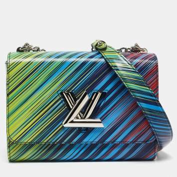 Pre Owned Louis Vuitton Vert/Rouge Tropical Epi Leather Twist MM Bag