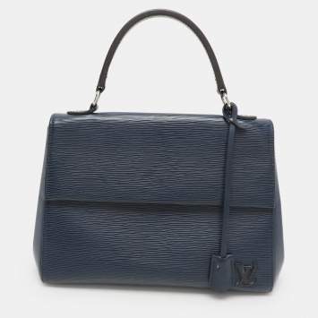 Pre Owned Louis Vuitton Blueberry Epi Leather Cluny MM Bag