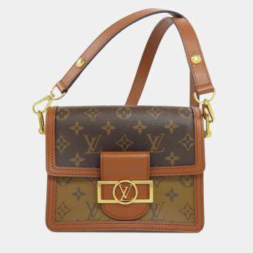 Pre Owned Louis Vuitton Monogram Reverse Dauphine Mini Shoulder Bag 
