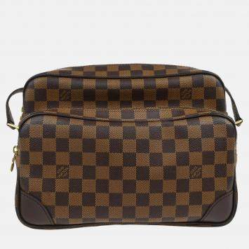 Pre Owned Louis Vuitton Brown Damier Ebene Canvas Nile Shoulder Bag