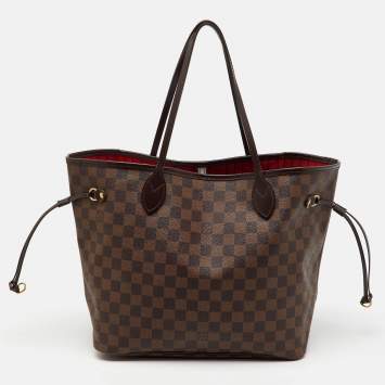 Pre Owned Louis Vuitton Damier Ebene Canvas Neverfull MM Bag