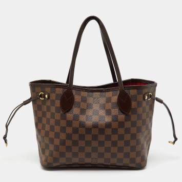 Pre Owned Louis Vuitton Damier Ebene Canvas Neverfull PM Bag