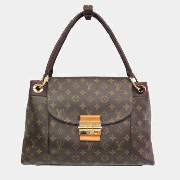 Pre Owned Louis Vuitton Brown Monogram Olympe Shoulder Bag  