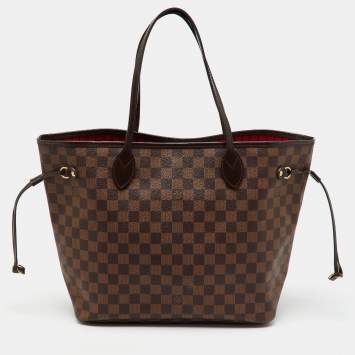 Pre Owned Louis Vuitton Damier Ebene Canvas Neverfull MM Bag