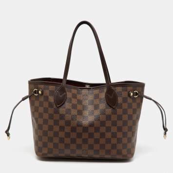 Pre Owned Louis Vuitton Damier Ebene Canvas Neverfull PM Bag