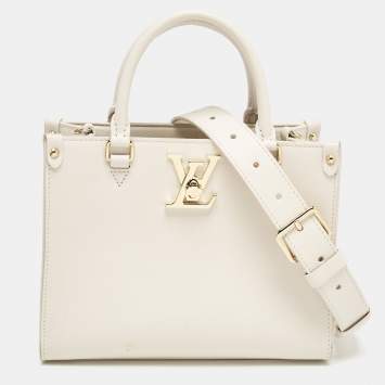 Pre Owned Louis Vuitton Quartz Leather Lock & Go Bag
