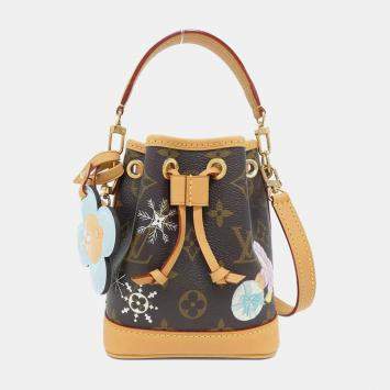 Pre Owned Louis Vuitton Brown Monogram Canvas Vivienne Nano Noe Shoulder Bag