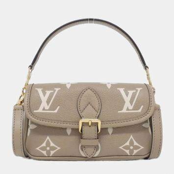 Pre Owned Louis Vuitton Bicolor Monogram Empreinte Nano Diane Shoulder Bag
