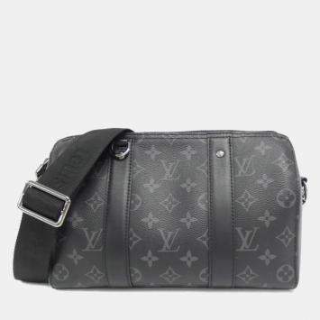 Pre Owned Louis Vuitton Monogram Eclipse Reverse City Keepall Shoulder Bag