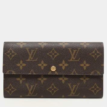 Pre Owned Louis Vuitton Monogram Canvas Sarah Wallet