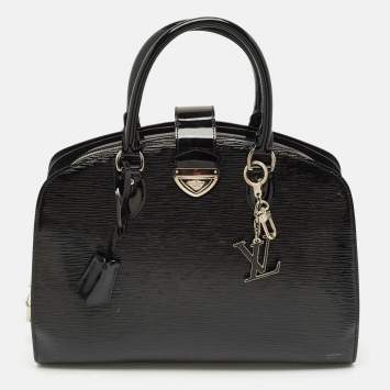Pre Owned Louis Vuitton Black Electric Epi Leather Pont Neuf GM Bag