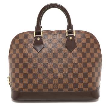 Pre Owned Louis Vuitton Damier Ebene Canvas Alma PM Bag
