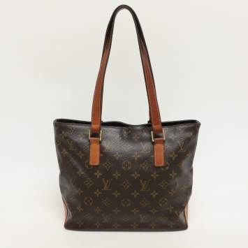 Pre Owned Louis Vuitton Monogram Canvas and Leather Cabas Piano Bag