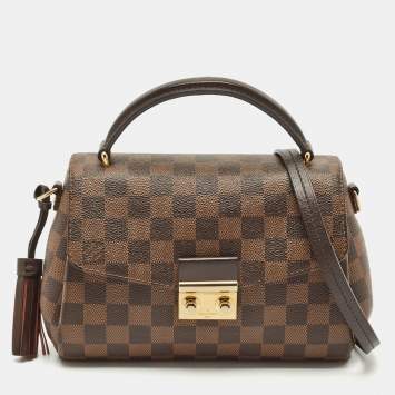 Pre Owned Louis Vuitton Damier Ebene Canvas Croisette Bag