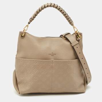 Louis Vuitton Tourterelle Monogram Empreinte Leather Maida Bag