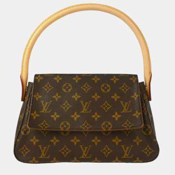 Pre Owned Louis Vuitton Monogram Mini Looping Handbag 