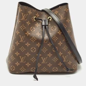 Pre Owned Louis Vuitton Black Monogram Canvas NeoNoe MM Bag